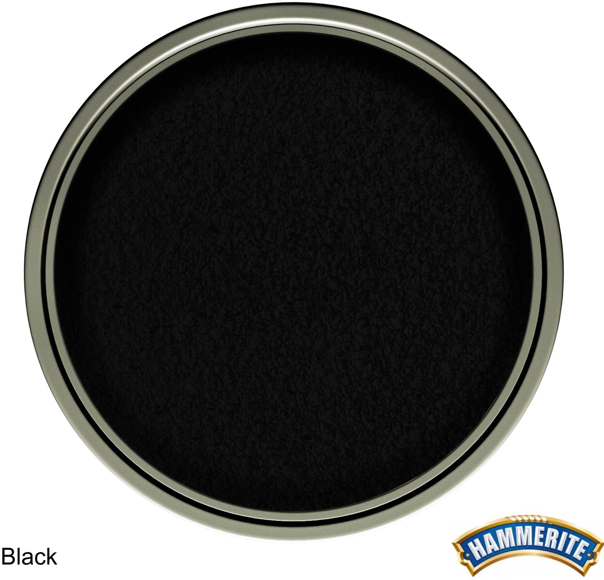Hammerite Direct to Rust Metal Paint Hammered Black 750ml