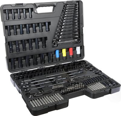 Halfords Advanced 200 Piece Socket and Ratchet Spanner Set - Limited Black Edition