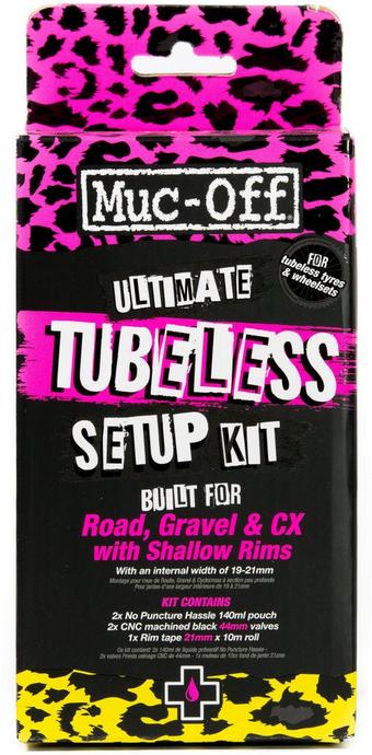 Muc-Off Ultimate Tubeless Kit, 21mm Tape/44mm Valves