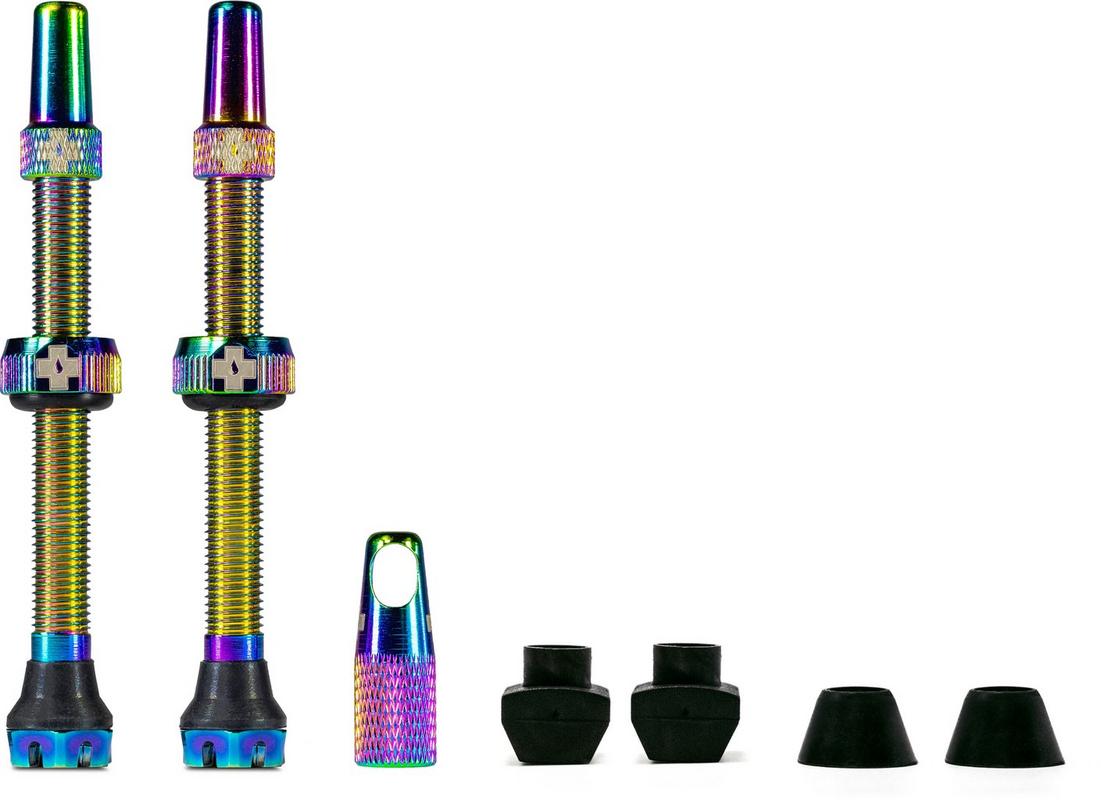 Halfords Muc-Off Tubeless Valves V2, 60mm Iridescent | Extra 8% off for BC Members