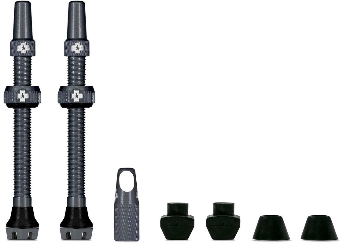 Halfords Muc-Off Tubeless Valves V2, 44mm Grey | Extra 8% off for BC Members