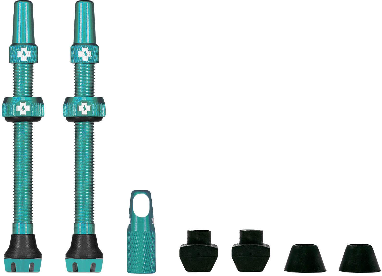 Halfords Muc-Off Tubeless Valves V2, 44Mm Turquoise | Extra 8% off for BC Members