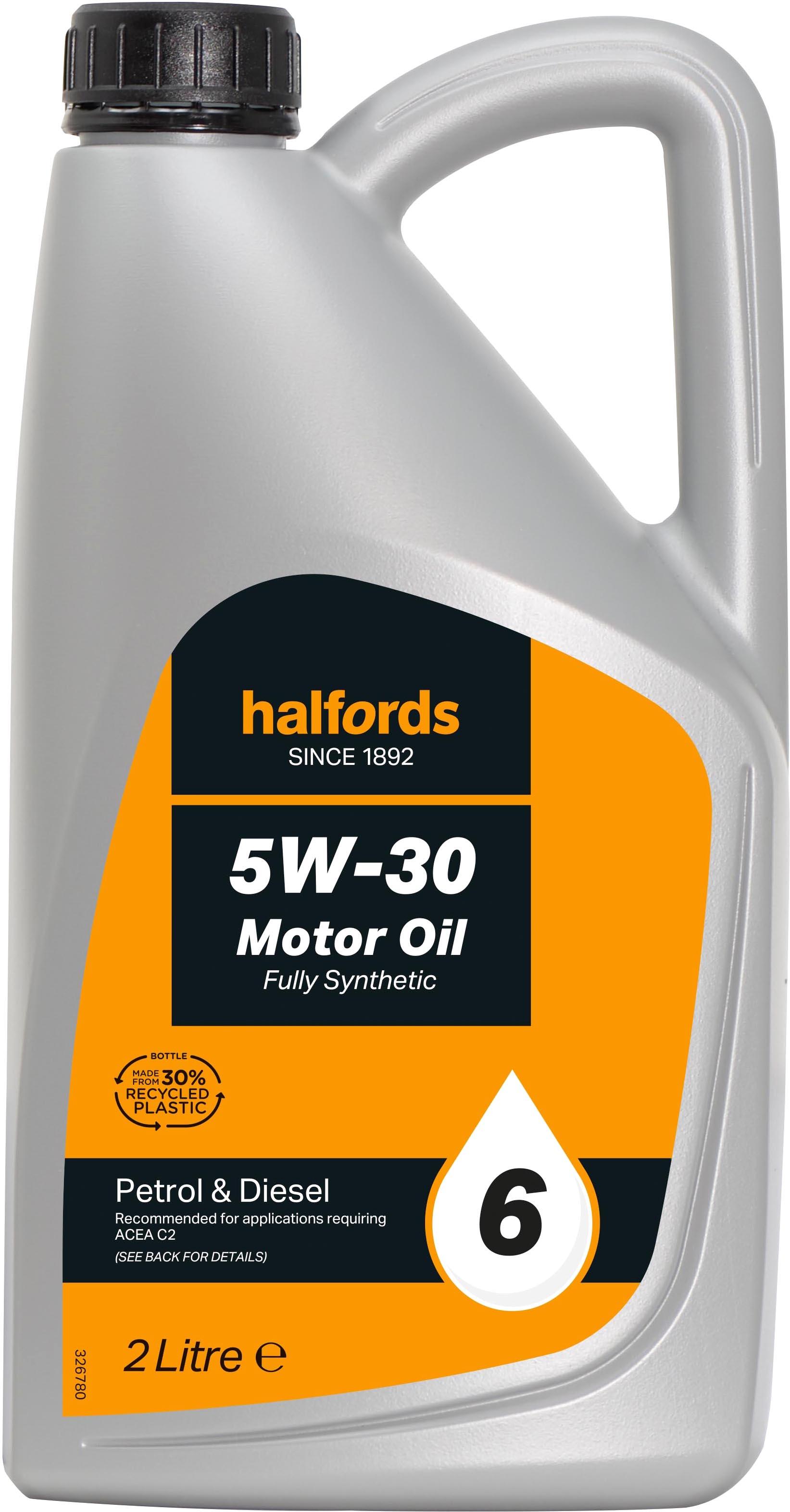 Halfords 5W30 Fully Synthetic Oil 6 - 2 Litres