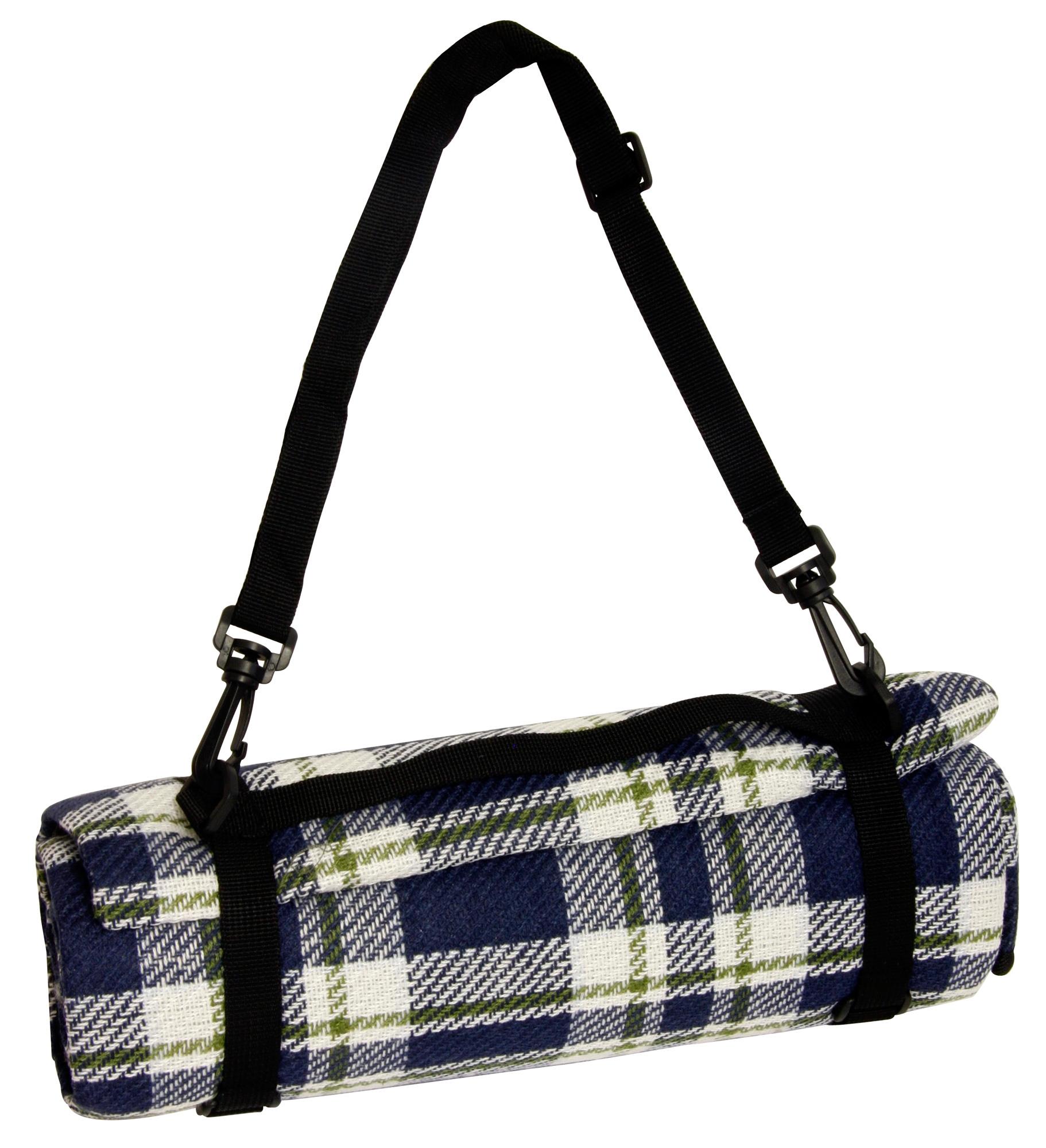 Halfords Waterproof Tartan Picnic Blanket Xl