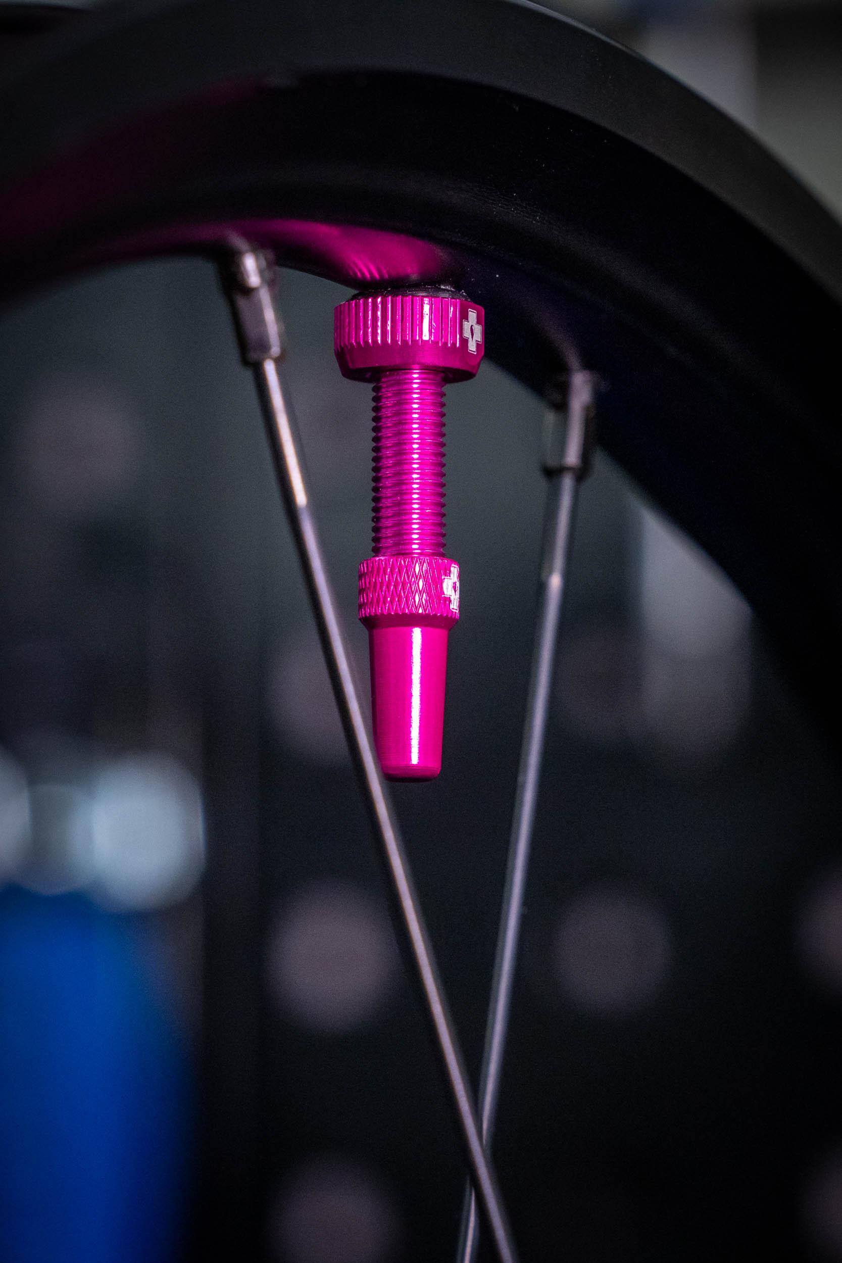 Muc-Off Tubeless Valves V2, 44mm Pink | Halfords UK