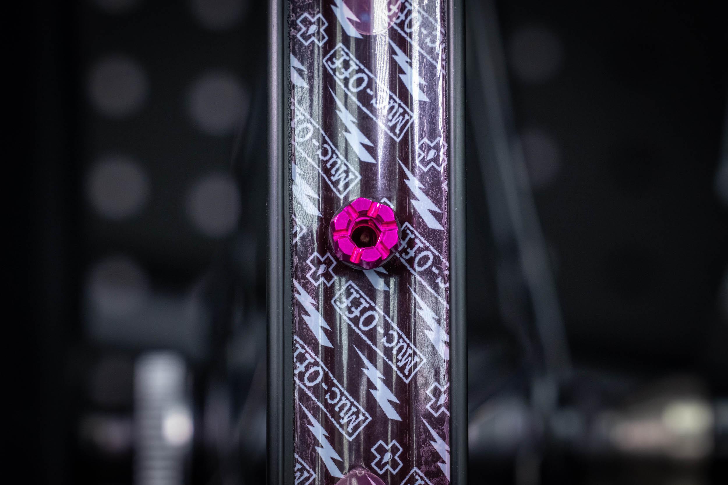 Muc-Off Tubeless Valves V2, 44mm Pink | Halfords UK