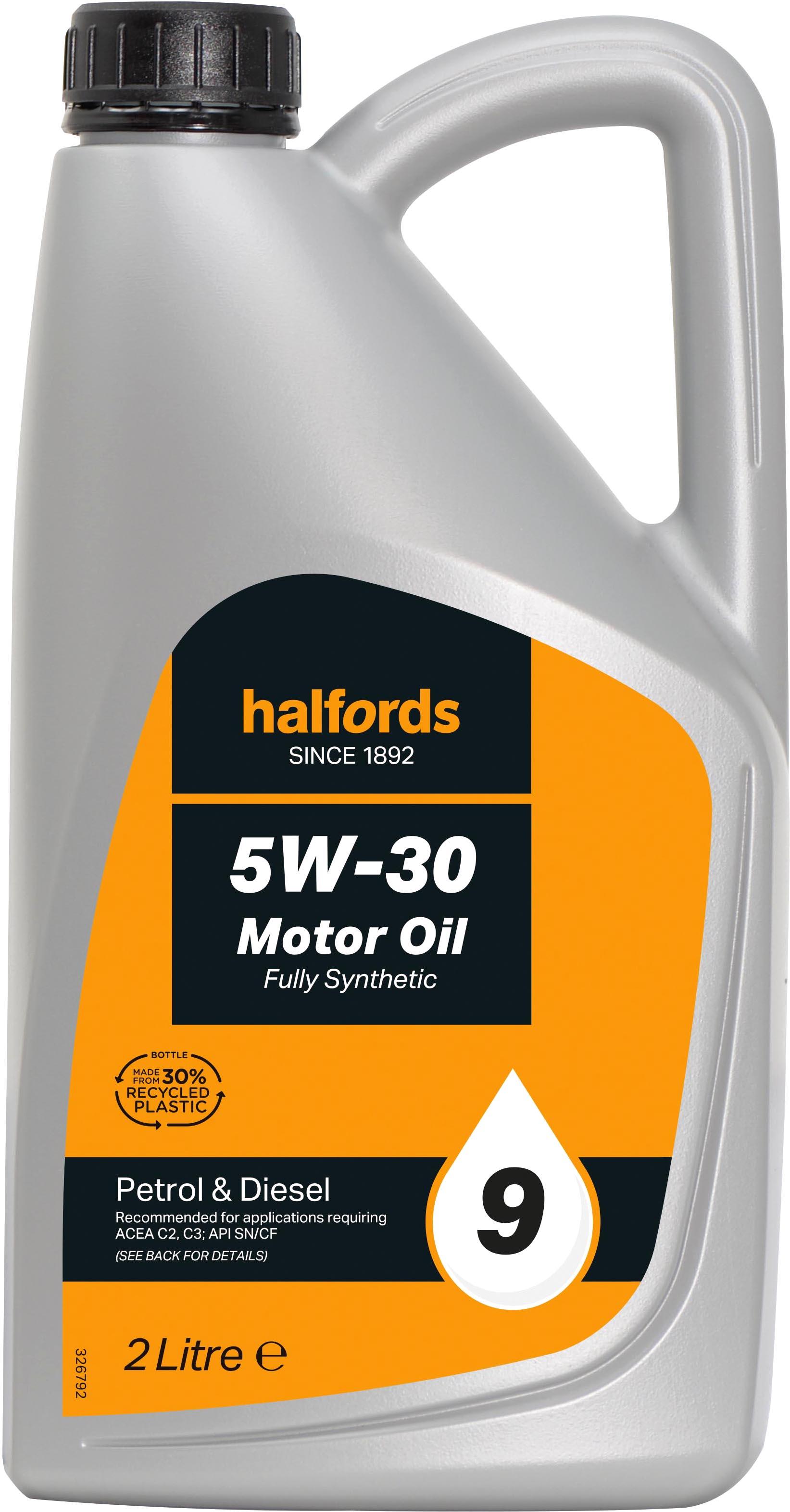 Halfords 5W30 Fully Synthetic Oil 9 - 2 Litres
