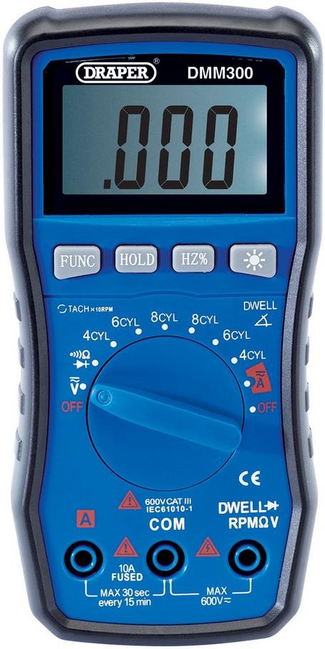 Draper Automotive Digital Multimeter Halfords UK