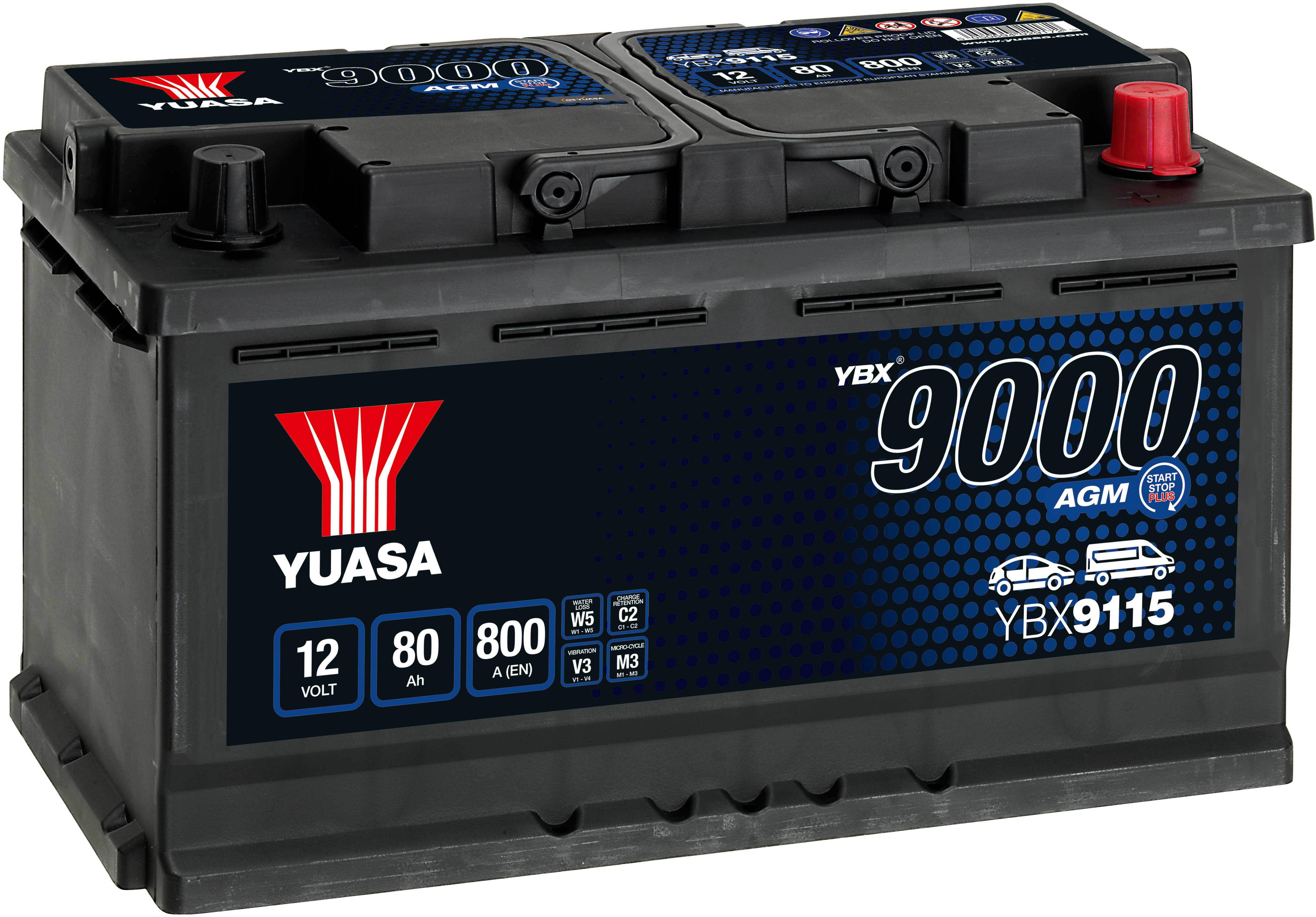 Yuasa AGM115 Start/Stop Battery