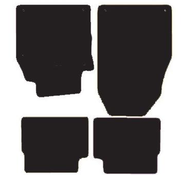 Saab 9-3 Convertible - Luxury Car Mat 4 Clips (Ss2970)