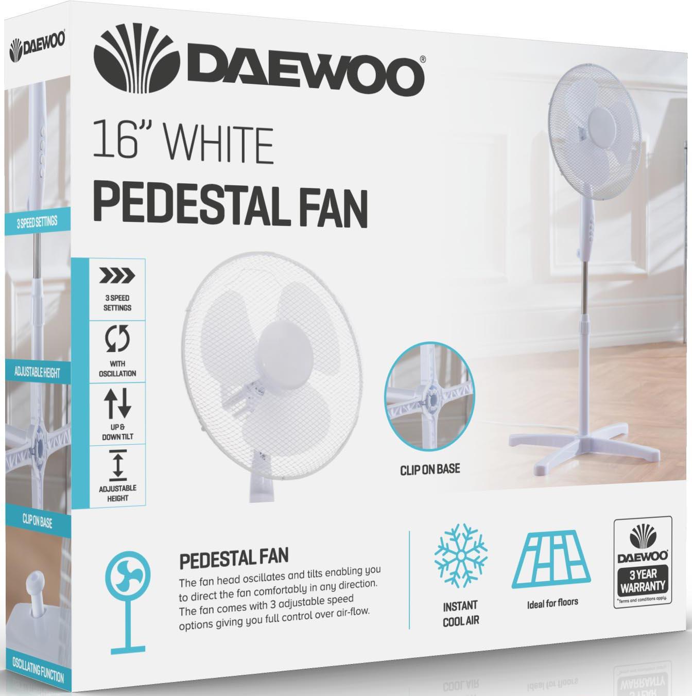 DAEWOO 16" PEDESTAL FAN