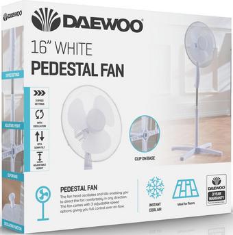 DAEWOO 16" PEDESTAL FAN