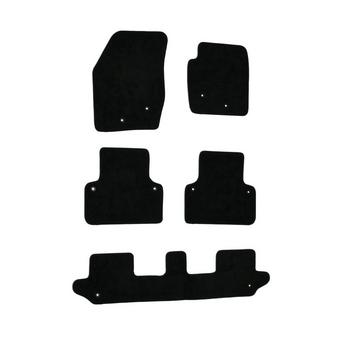 Halfords Fully Tailored Black Mat Set for VOLVO XC90 MK1 7 Seat Set Up 2002-2014