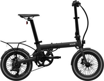 Refurbished Grade A - Eovolt Morning Origins Electric Folding Bike - Onyx Black - 16" Wheel
