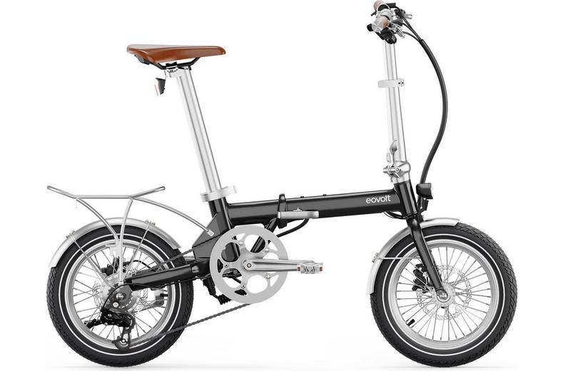 Refurbished Grade A - Eovolt Morning Origins Vintage Electric Folding Bike - Satin Black - 16" Wheel Refurbished Grade A - Eovolt Morning Origins Vintage Electric Folding Bike - Satin Black - 16" Wheel