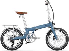 Halfords Eovolt Afternoon Origins Vintage Electric Folding Bike - Satin Blue - 20 Inch Wheel | Extra 8% off for BC Members