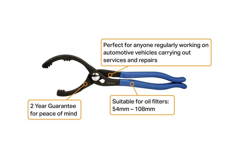 Halfords Oil Filter Pliers 300mm (12") Halfords Oil Filter Pliers 300mm (12")