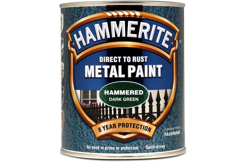 Hammerite Direct to Rust Metal Paint Hammered Dark Green 750ml Hammerite Direct to Rust Metal Paint Hammered Dark Green 750ml