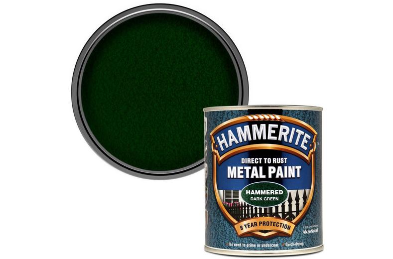 Hammerite Direct to Rust Metal Paint Hammered Dark Green 750ml Hammerite Direct to Rust Metal Paint Hammered Dark Green 750ml