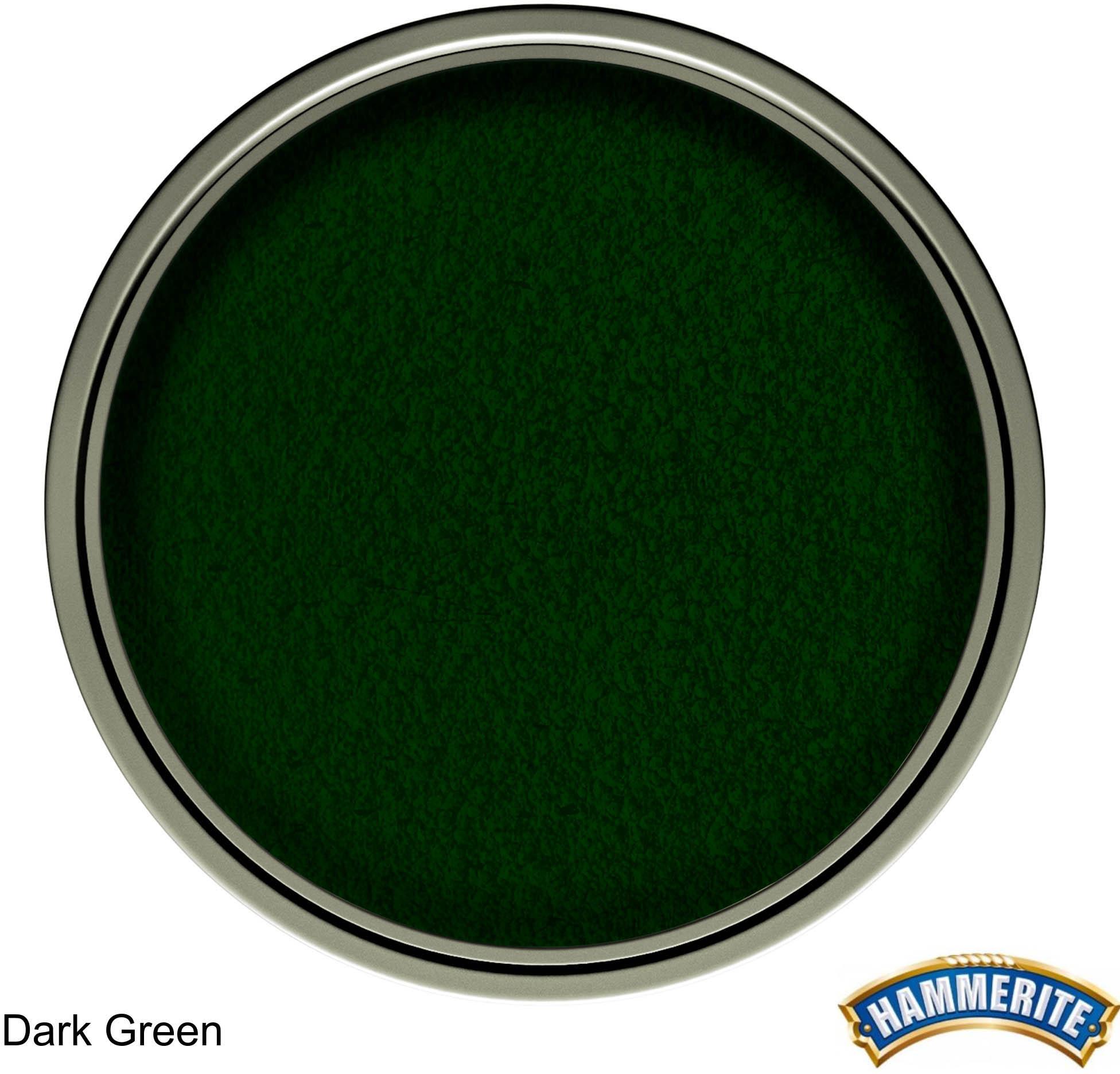 Hammerite Direct to Rust Metal Paint Hammered Dark Green 750ml