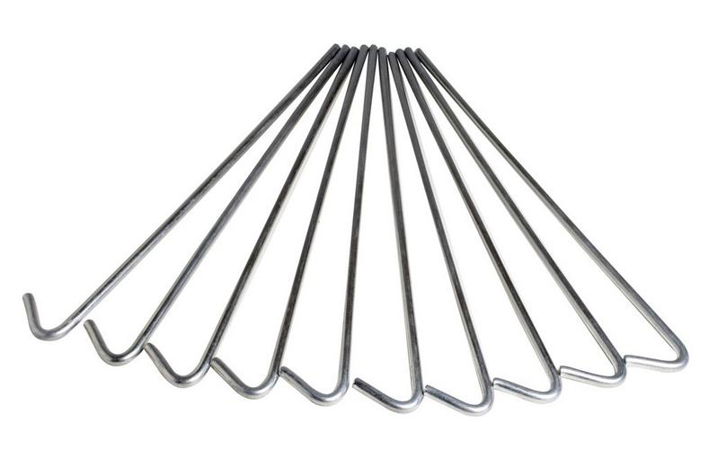 Halfords Essentials 9" Roundwire Tent Pegs - 10 Pack Halfords Essentials 9" Roundwire Tent Pegs - 10 Pack