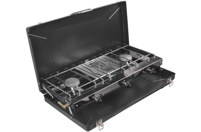 Halfords Double Stove with Grill Halfords Double Stove with Grill