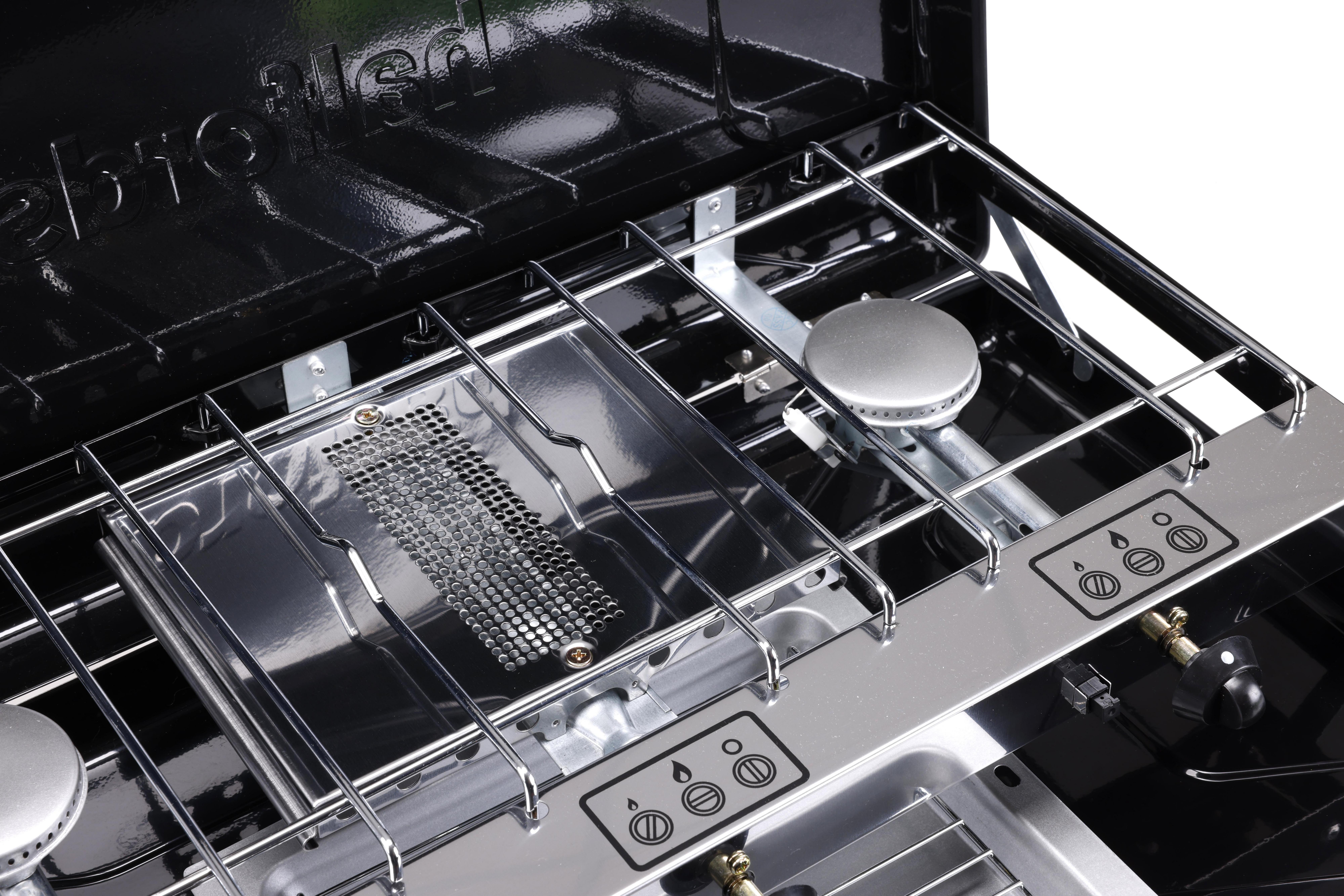Halfords Double Stove with Grill
