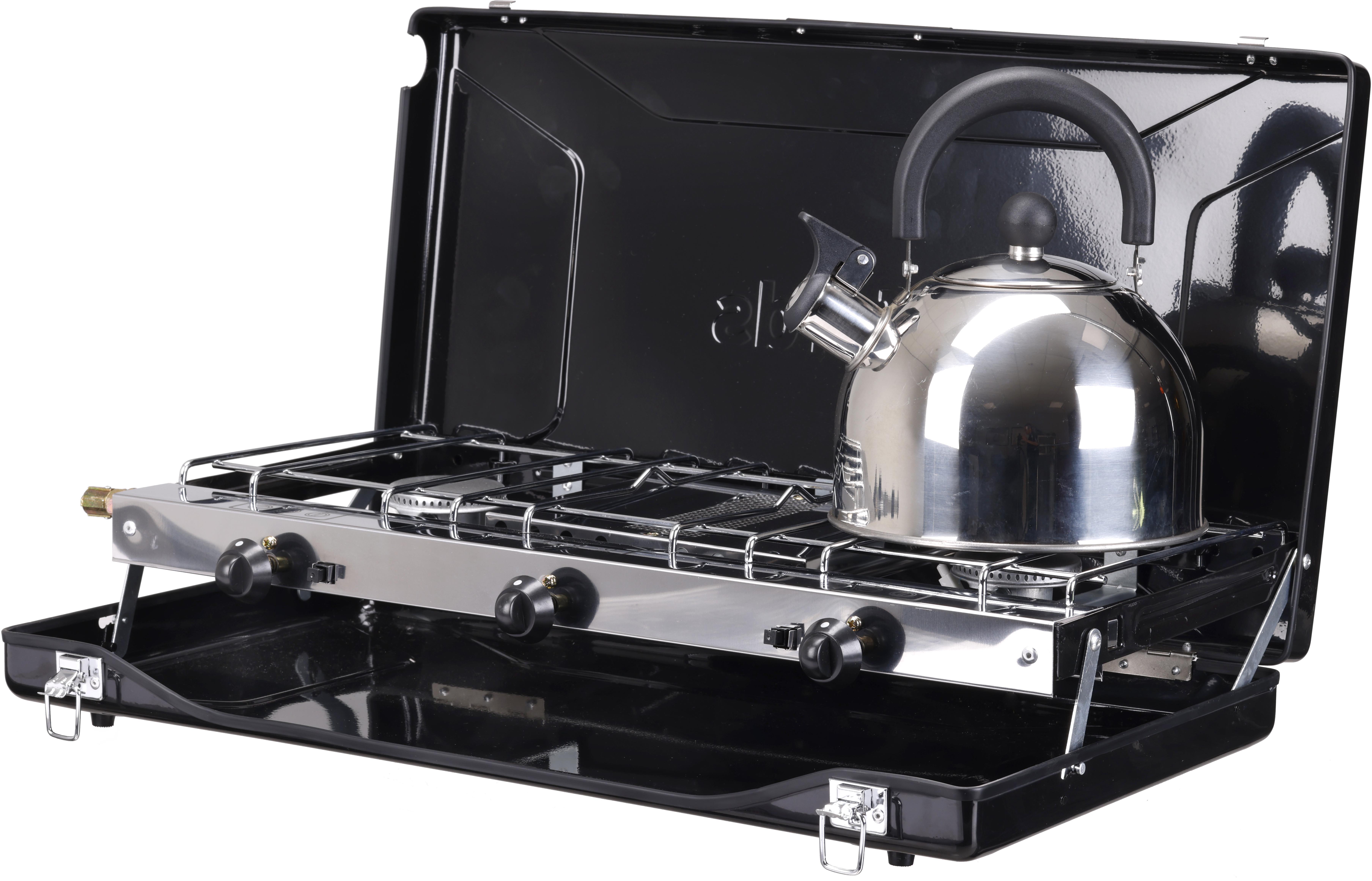 Halfords Double Stove with Grill
