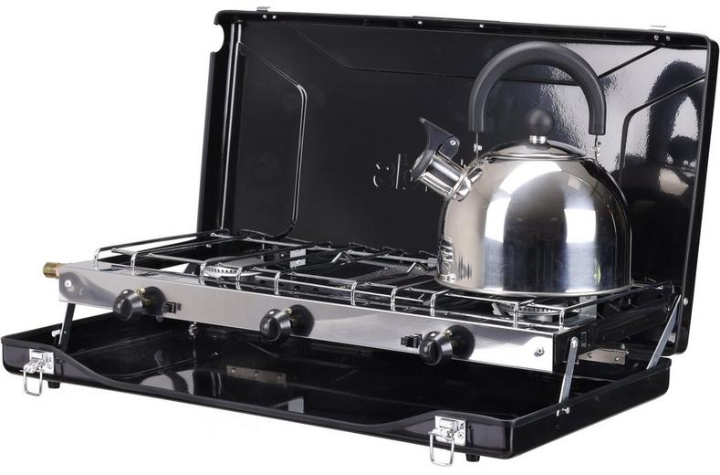 Halfords Double Stove with Grill Halfords Double Stove with Grill
