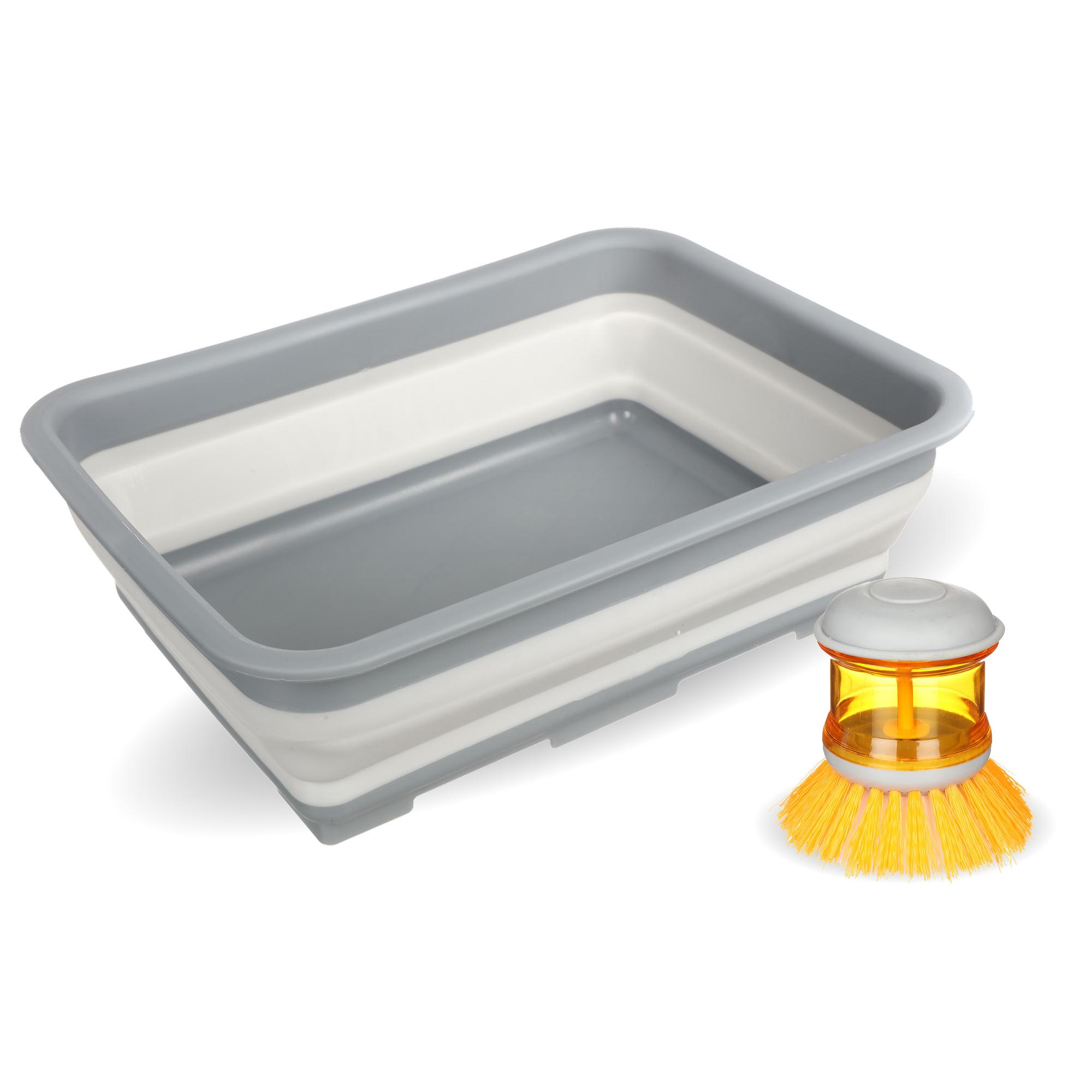 Halfords Washing Up Bowl & Brush Bundle