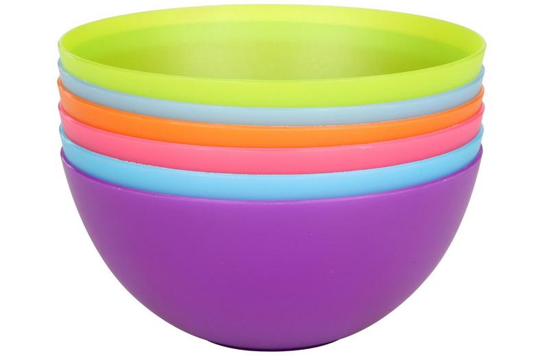 Halfords Plastic Bowl set of 6 Halfords Plastic Bowl set of 6