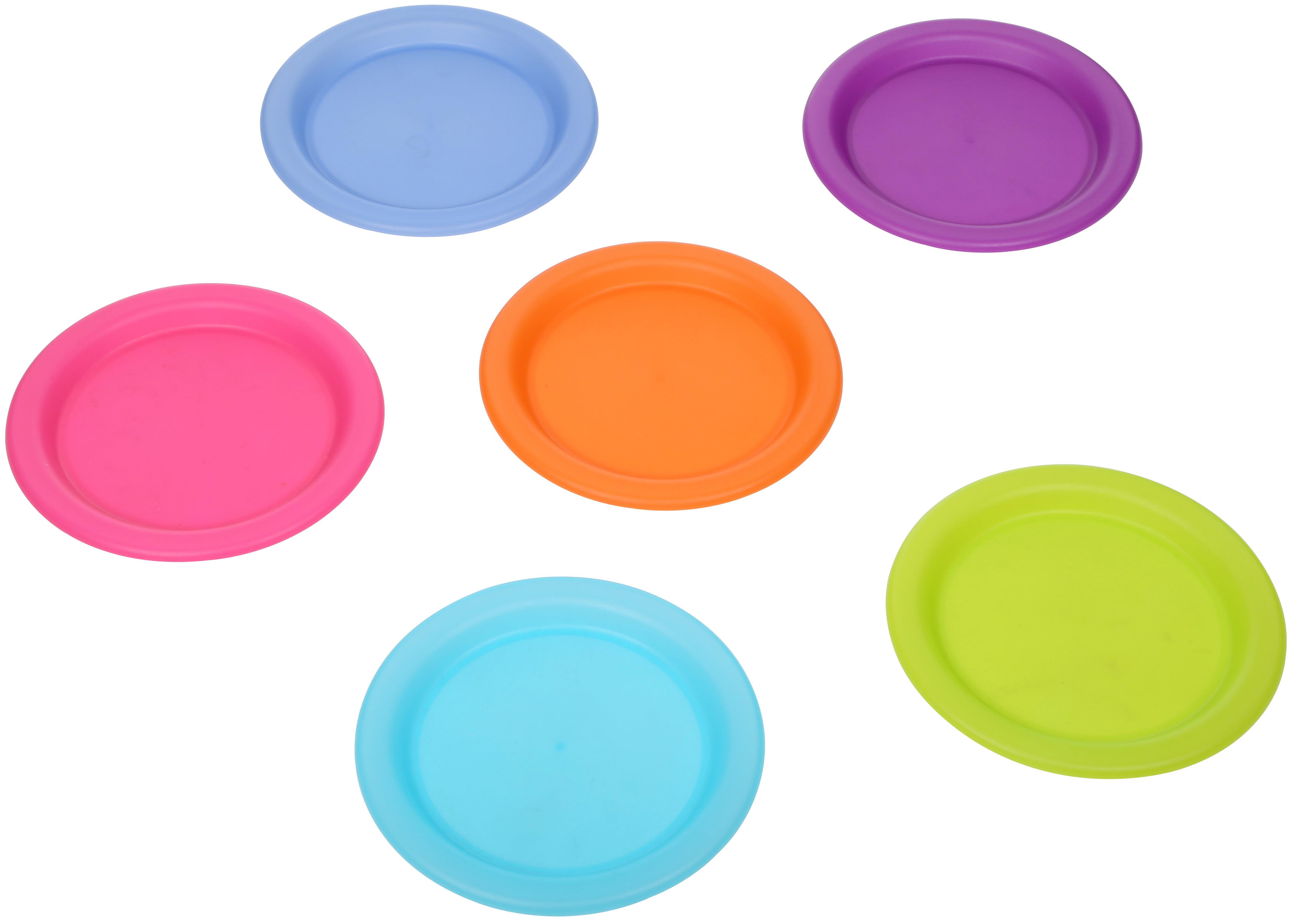 Halfords Plastic Plate Set Of 6