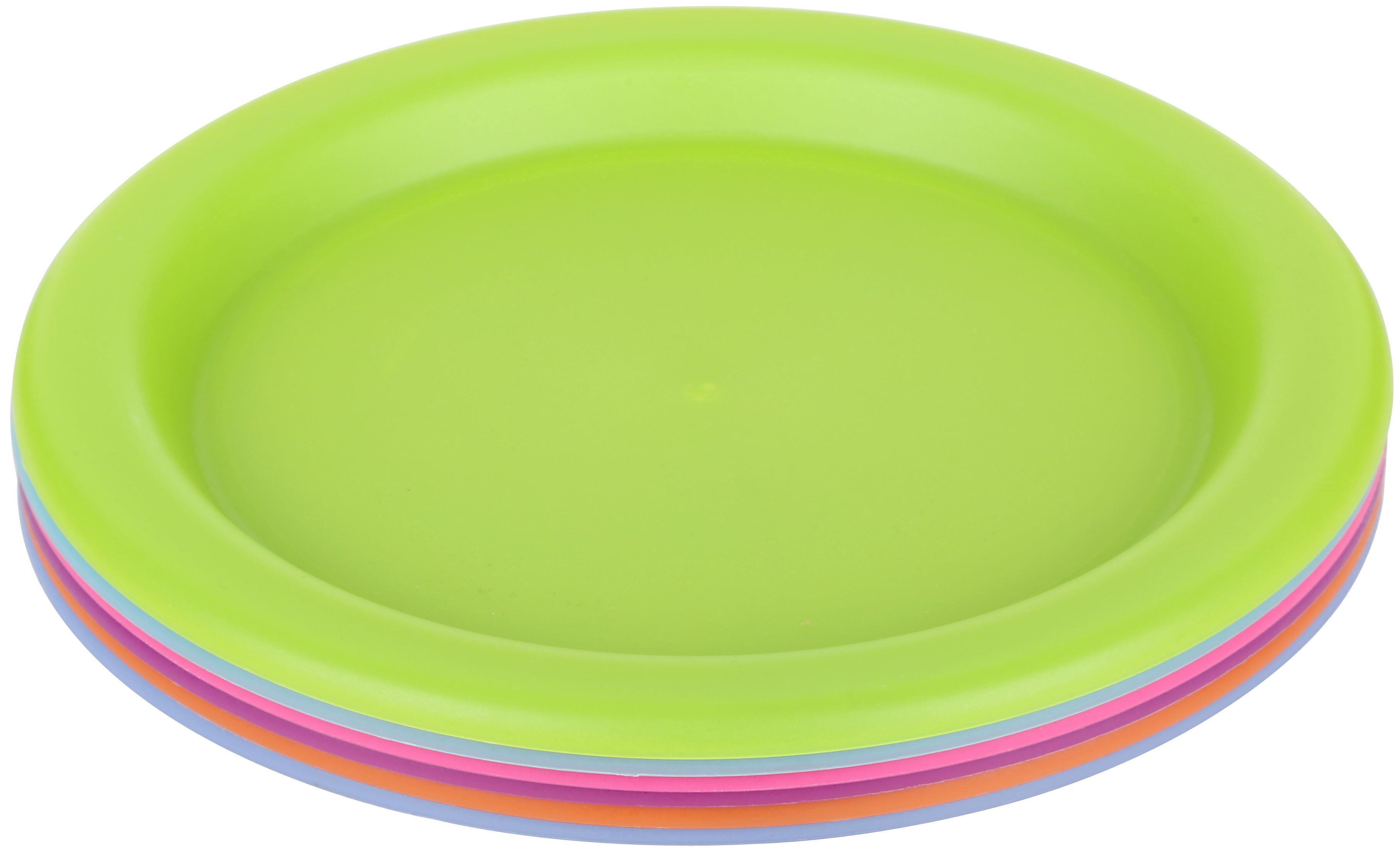 Halfords Plastic Plate set of 6