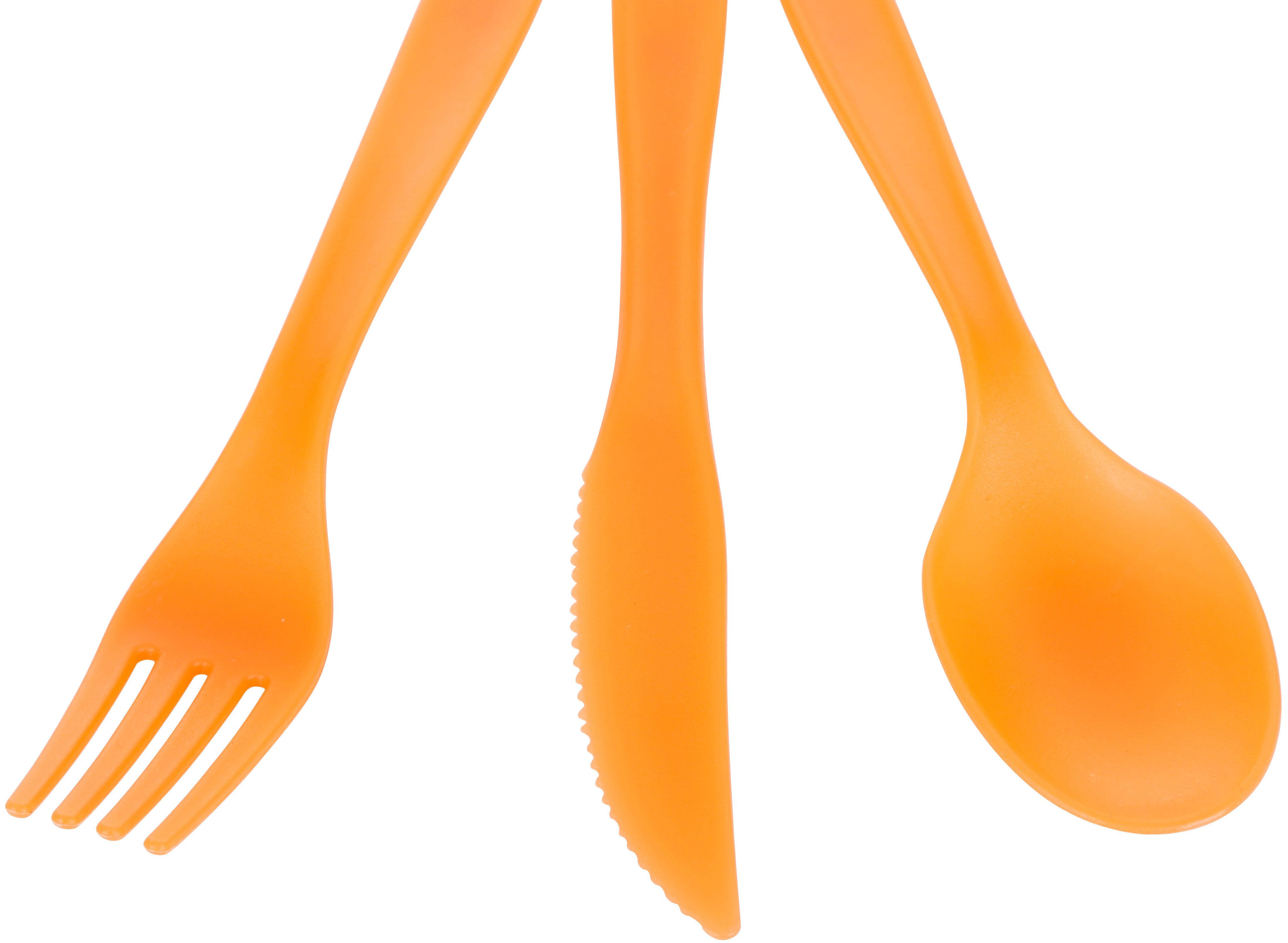 Halfords Plastic Cutlery set of 18