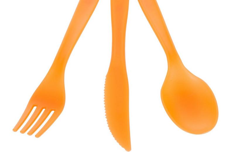 Halfords Plastic Cutlery set of 18 Halfords Plastic Cutlery set of 18