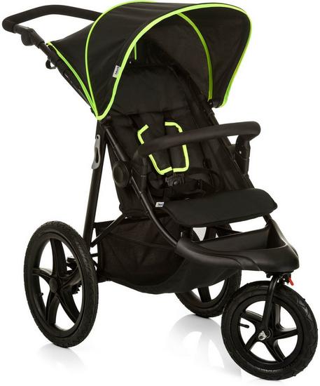 Hauck Runner Stroller Black Neon Halfords UK