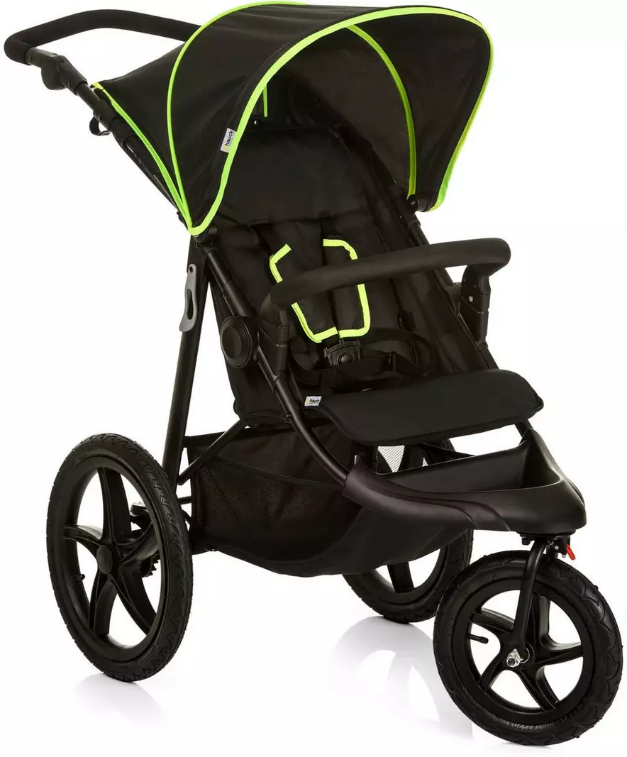 Hauck Runner Stroller Black Neon Halfords UK