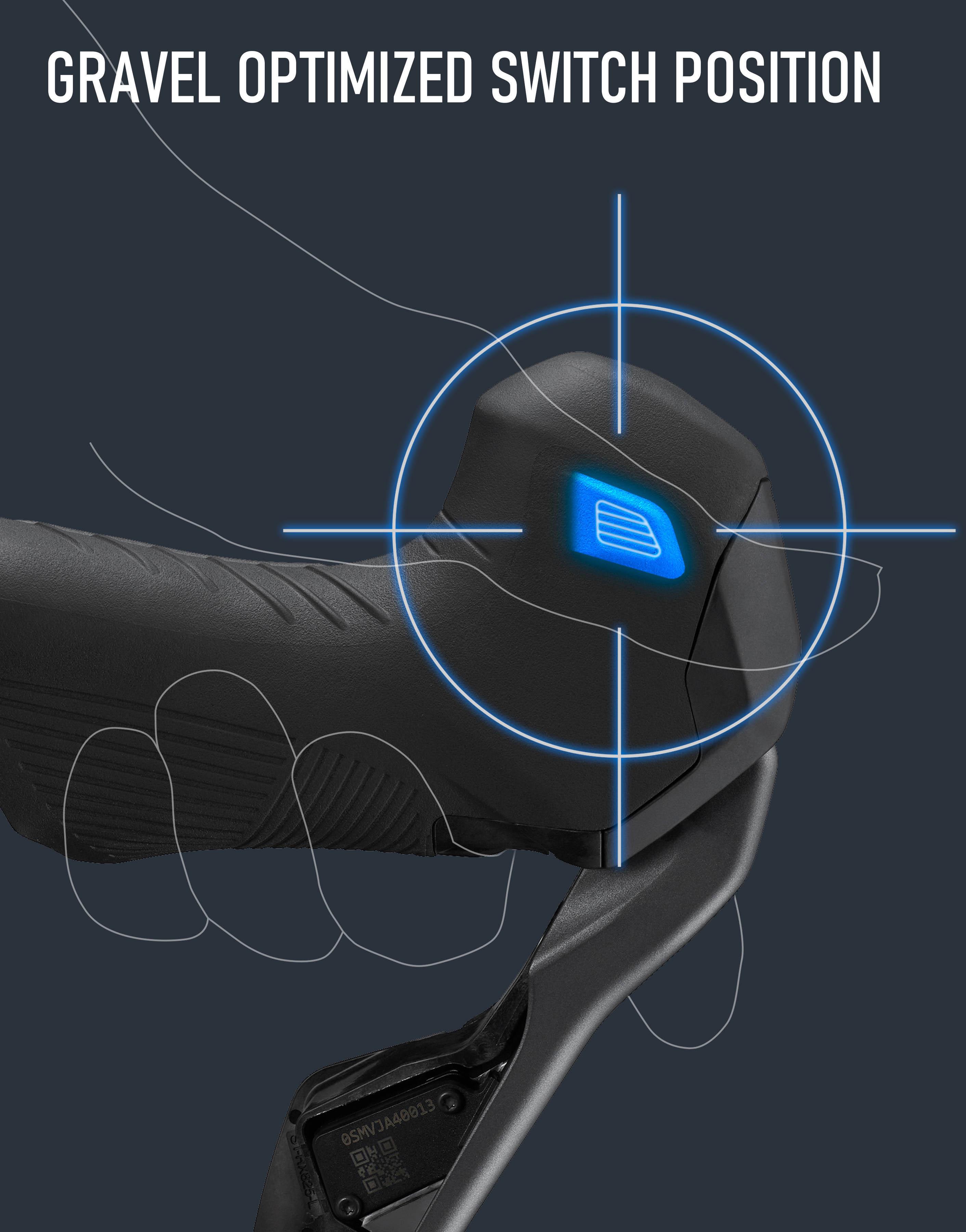 Shimano GRX ST-RX825 Di2 Hydraulic STI, Left Hand 2-Speed
