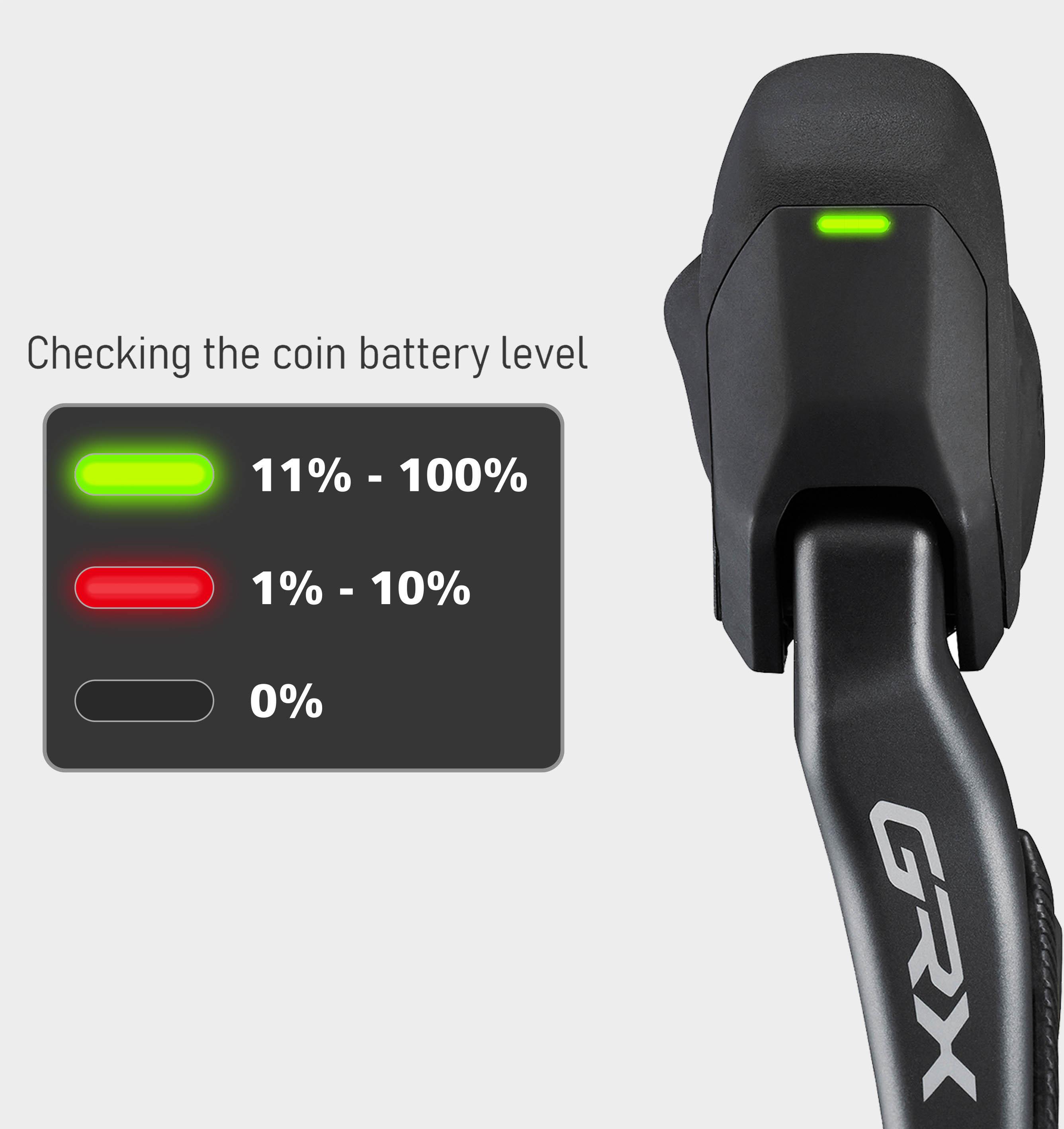 Shimano GRX ST-RX825 Di2 Hydraulic STI