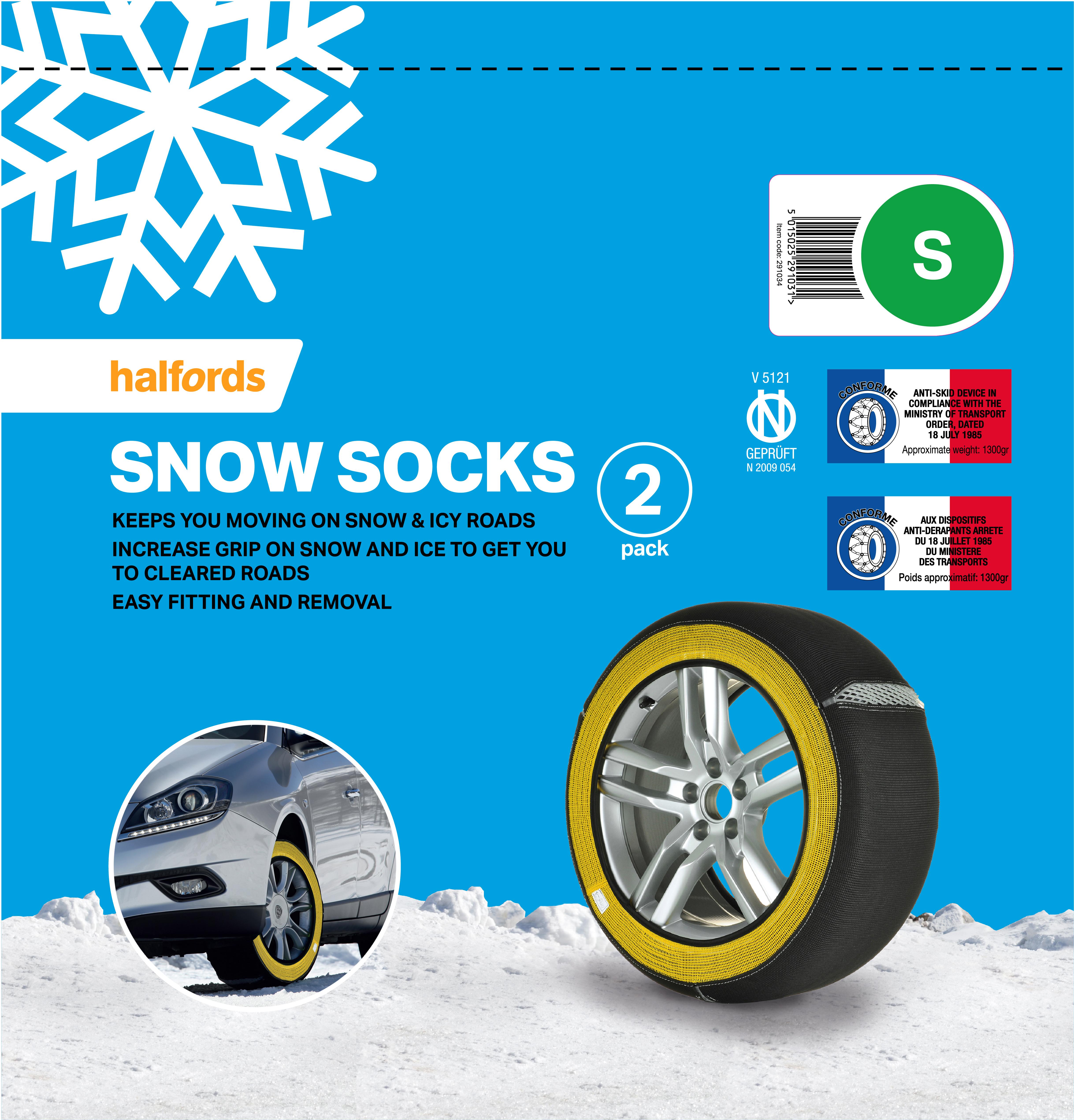 Halfords Snow Socks Small