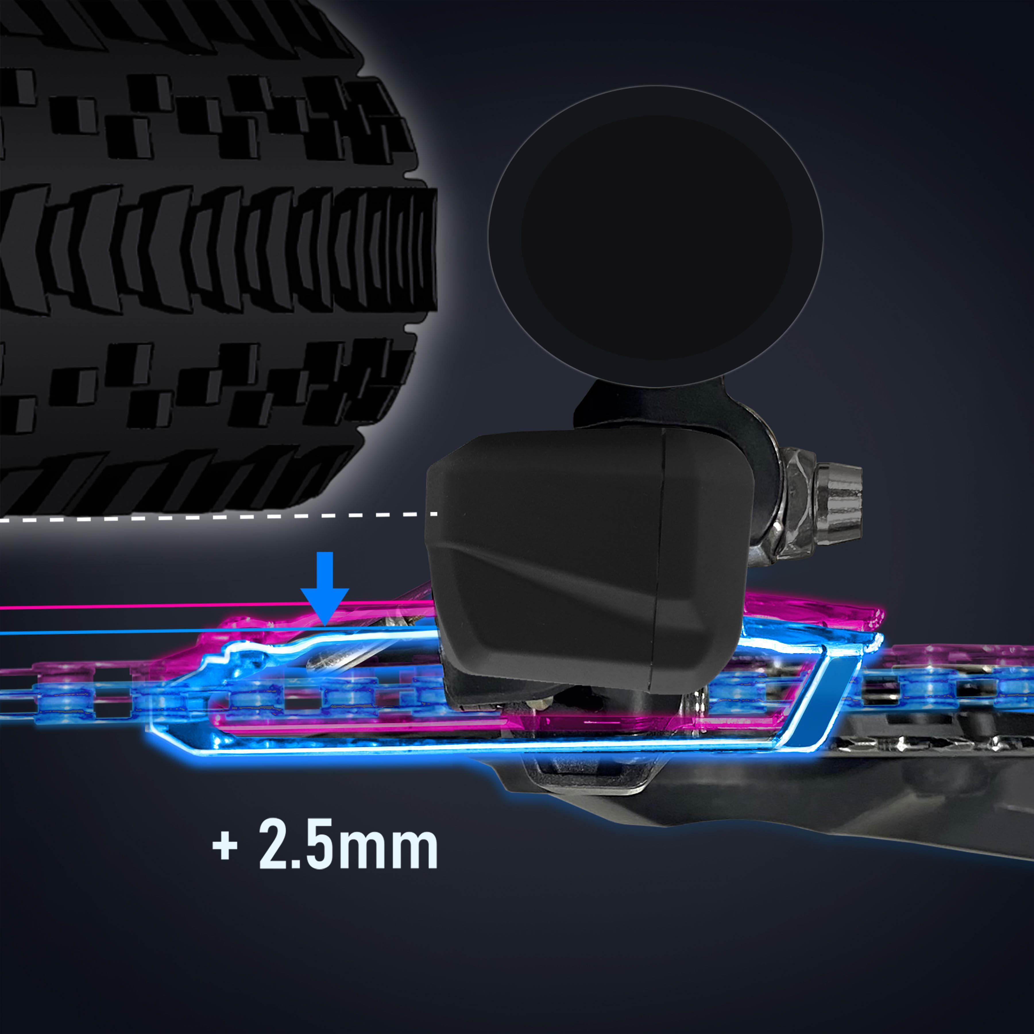 Shimano GRX FD-RX825 Di2 2x12 Speed Front Derailleur Braze On