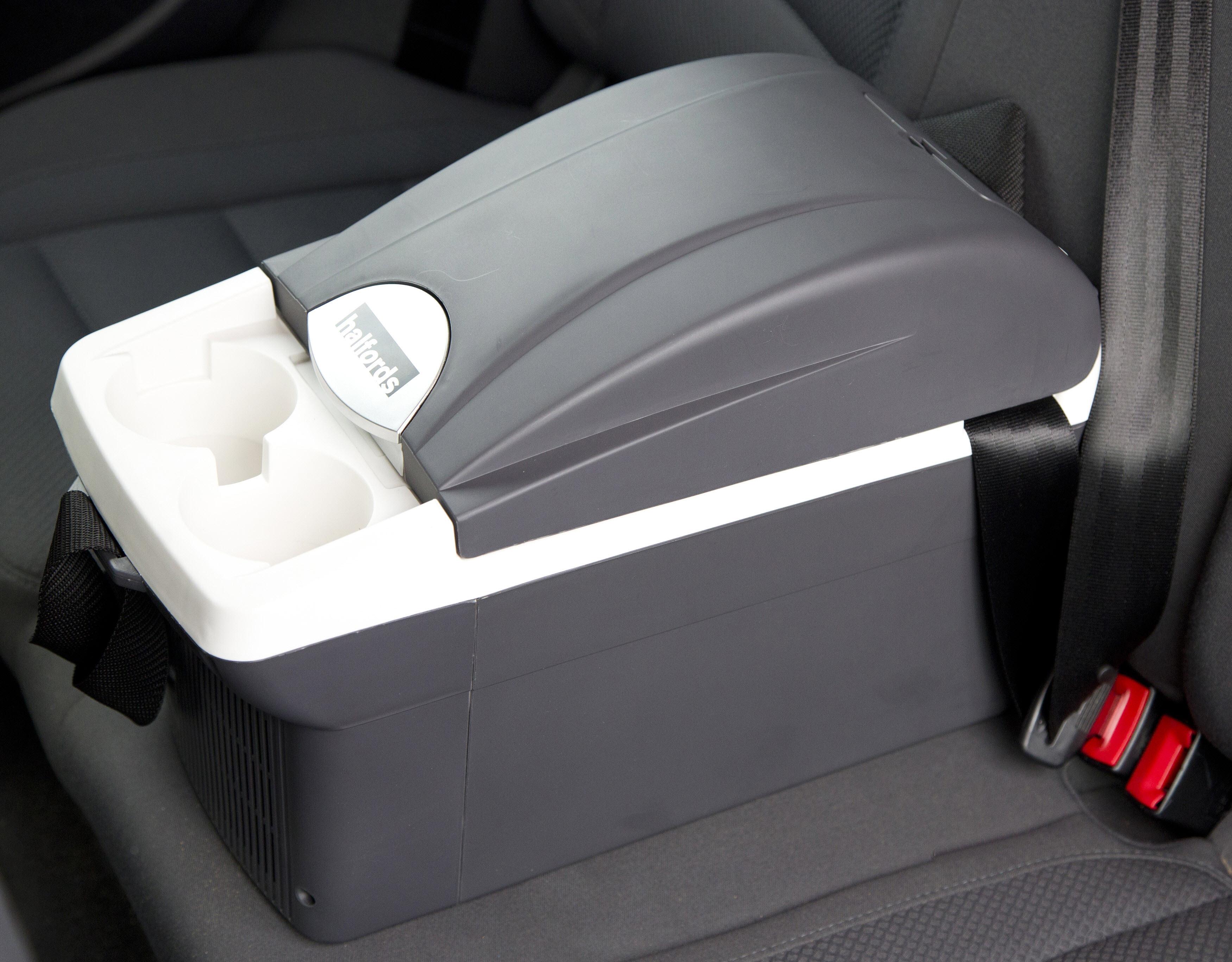 Halfords 8L Electric Coolbox, Mains Adaptor & Large Ice Packs (Pack of 2) Bundle