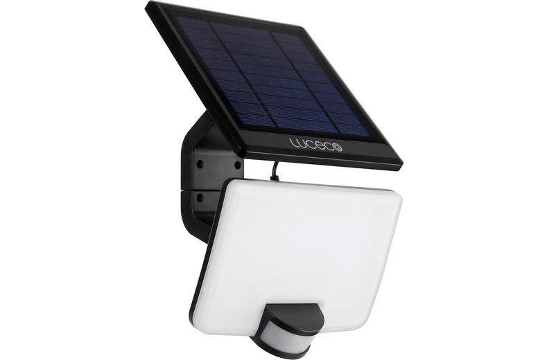 Luceco LED Solar Floodlight & PIR, 800lm Luceco LED Solar Floodlight & PIR, 800lm