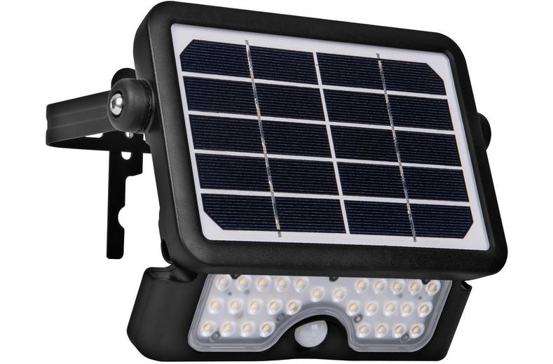 Luceco LED Solar Floodlight & PIR, 550lm Luceco LED Solar Floodlight & PIR, 550lm