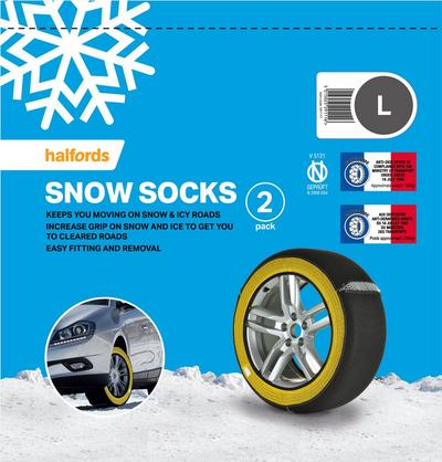 Halfords Snow Socks Large Halfords Snow Socks Large