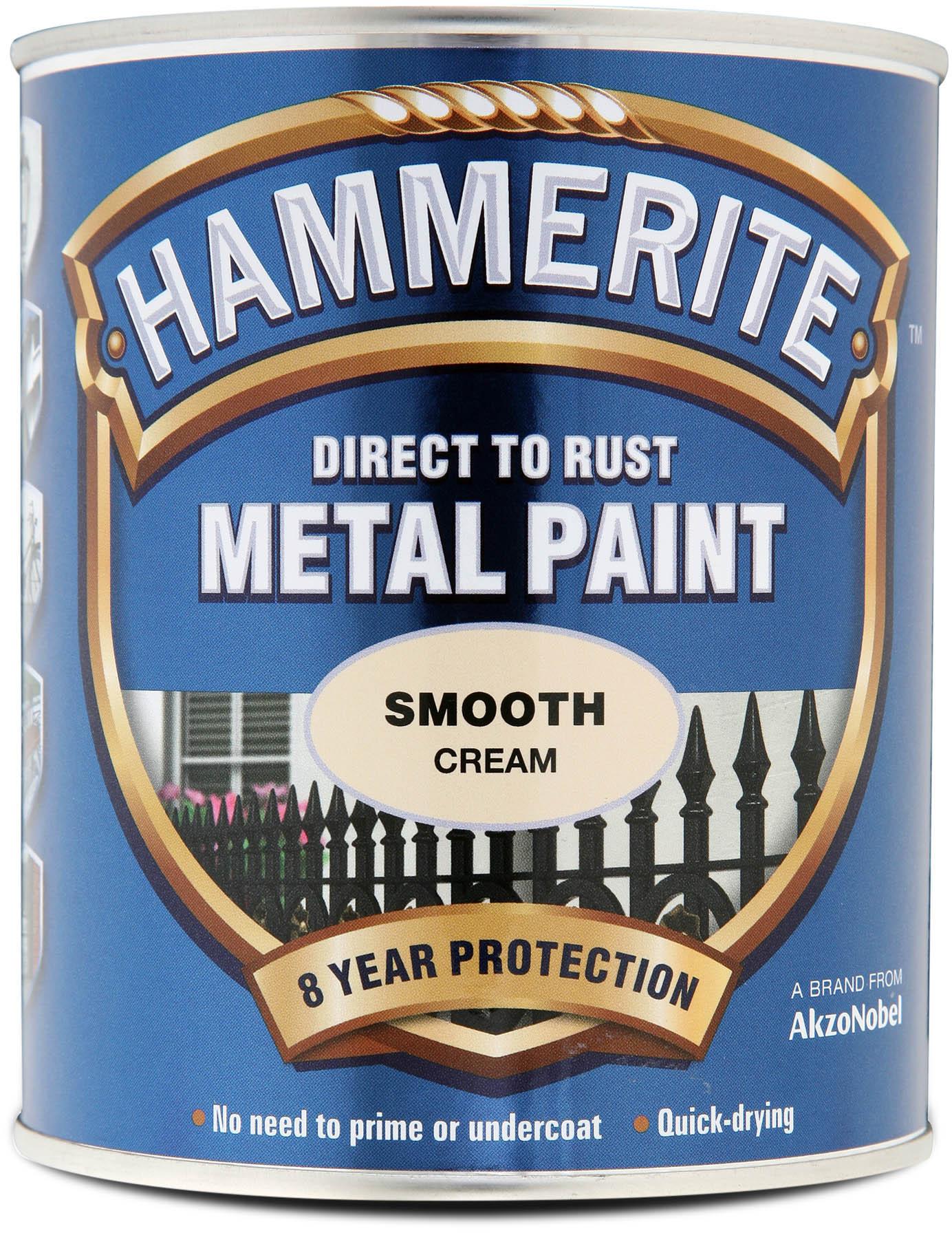 Hammerite Direct to Rust Metal Paint Smooth Cream 750ml