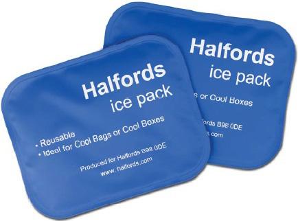 Halfords Medium Ice Pack X2