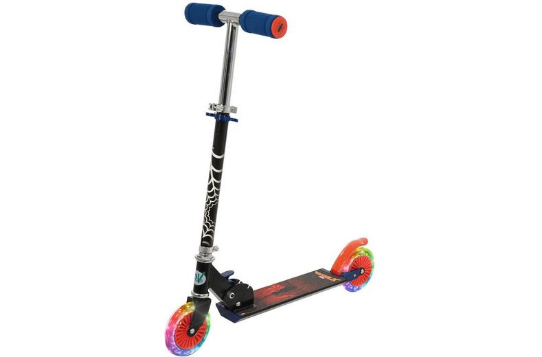 Spiderman Folding Inline Scooter - LED Spiderman Folding Inline Scooter - LED