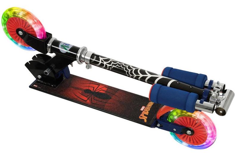Spiderman Folding Inline Scooter - LED Spiderman Folding Inline Scooter - LED