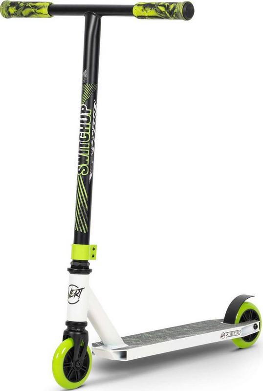 Halfords Invert Switch Up Stunt Scooter, White/Black/Lime | Extra 8% off for BC Members